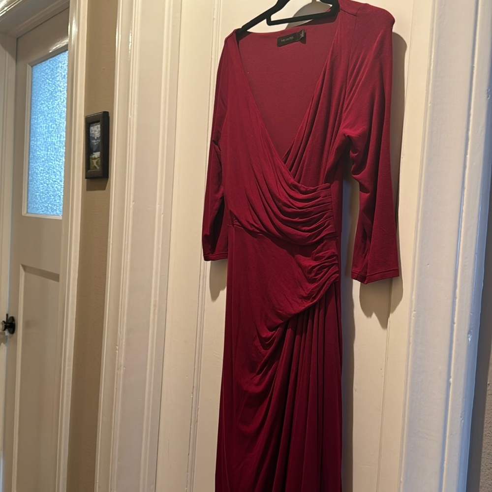 The Limited brand cotton dress with waist rushing